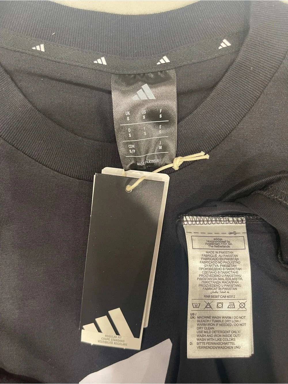 Adidas Future Icons 3-Stripes Tee Black / White Size S New with Tags